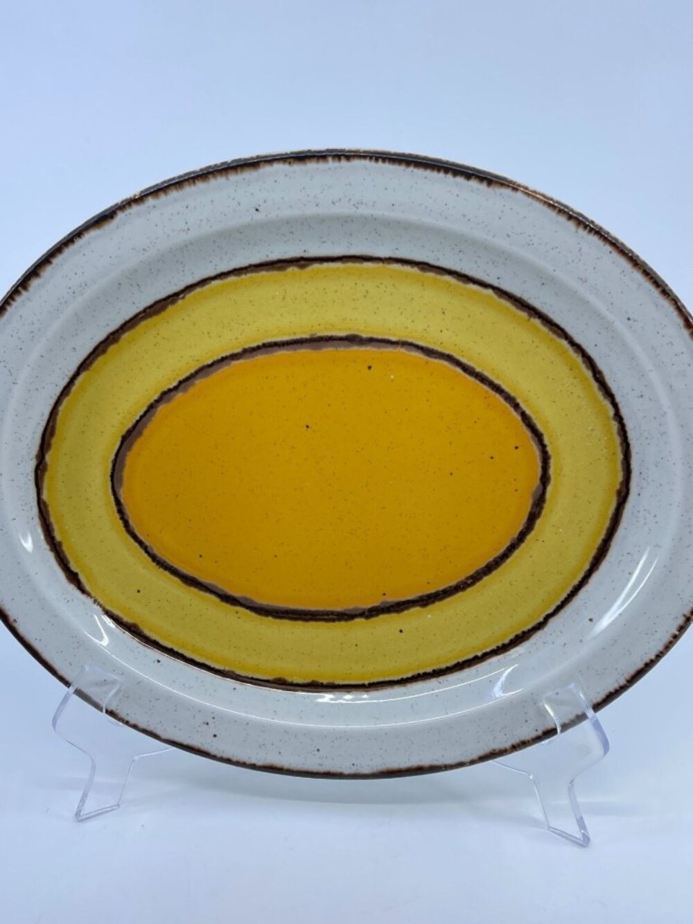 vintage stonehenge midwinter sun oval platter 1970's